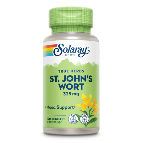 Saint. JOHN'S WORT - Sunatoare - 325mg, 100 capsule vegetale, Solaray - SECOM