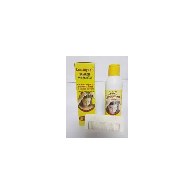 SANITAYAKI SAMPON ANTIPARAZITAR 125ml + PIEPTENE PARAZITI, TURDA