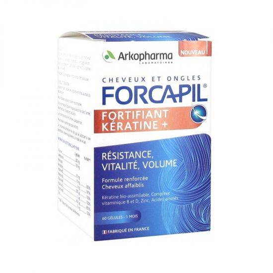 Forcapil Fortifiant Keratine+, 60 Capsule Vegetale - Arkopharma