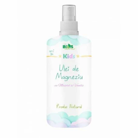 Ulei de Magneziu pentru Copii, cu Musetel si Vanilie, 100 ml, Bios Mineral Plant