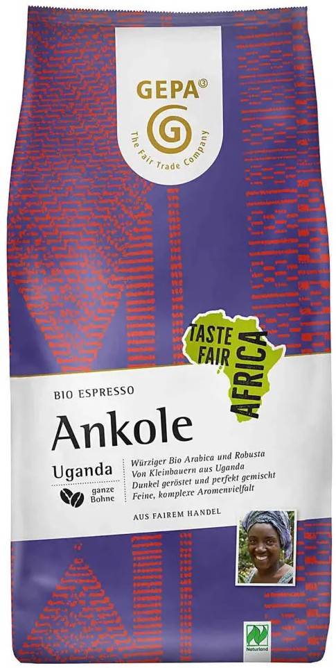 Cafea Boabe Pentru Espresso - Ankole (origine Uganda), 1 Kg, Gepa