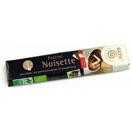 Baton de ciocolata Praline Noisette, eco-bio si fairtrade, 37,5 g GEPA