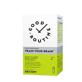 TRAIN YOUR BRAIN, 9 fiole buvabile a 25ml, Good Routine - SECOM