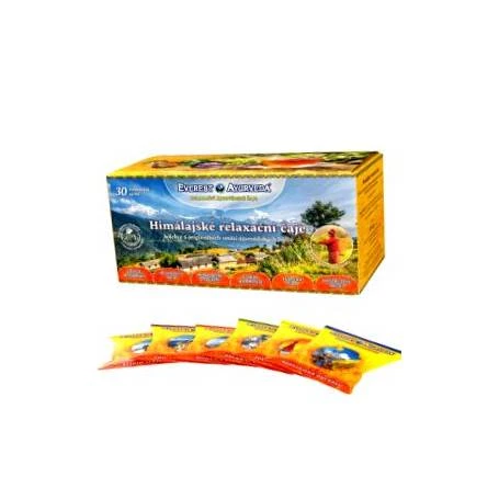 Colectie de 6 ceaiuri Himalayaiene de relaxare, 30 plicuri, Everest Ayurveda