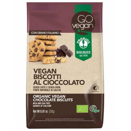 BISCUITI VEGANI CU CIOCOLATA, eco-bio, 250g, PROBIOS