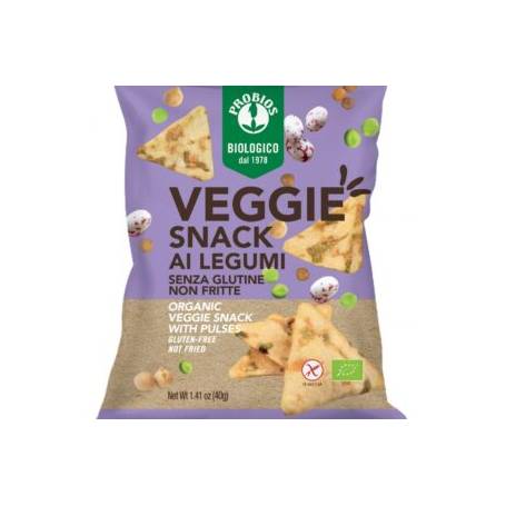 SNACK CU LEGUME, TRIUNGHIURI CROCANTE, FARA GLUTEN, eco-bio, 40g, Probios