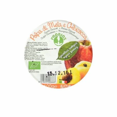 PIURE DE MERE SI PIERSICI, eco-bio, 100g, Probios