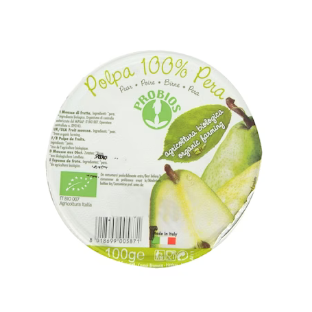 PIURE DE PERE, FARA ZAHAR ADAUGAT, eco-bio, 100g, Probios