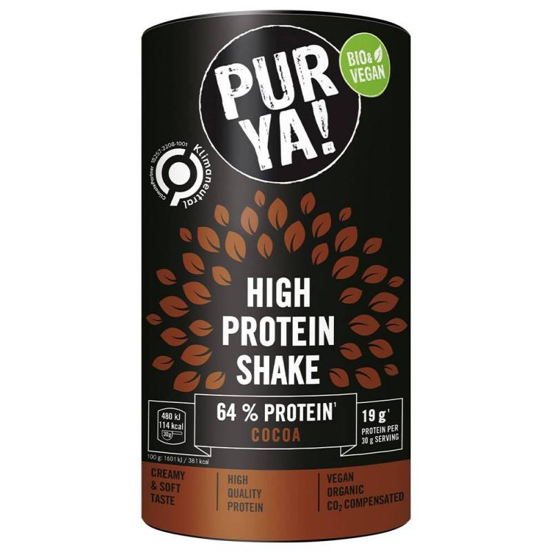 Pulbere pentru shake proteic cu cacao, 64% proteina, eco-bio, 480 g,