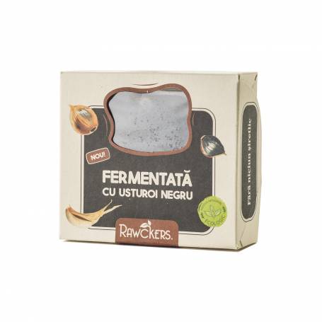 Brawnza - branza din caju maturata - Black Garlic, eco-bio, 140g, Rawckers