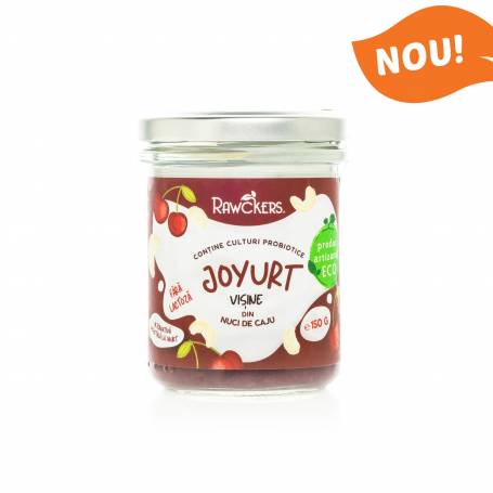 Iaurt din nuci caju cu visine - Joyurt, eco-bio, 150g, Rawckers