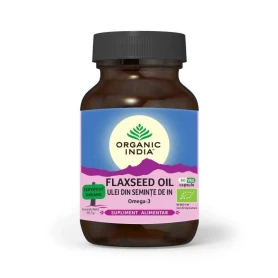 Ulei din Seminte de In Organic - Omega-3, 60 capsule, ORGANIC INDIA