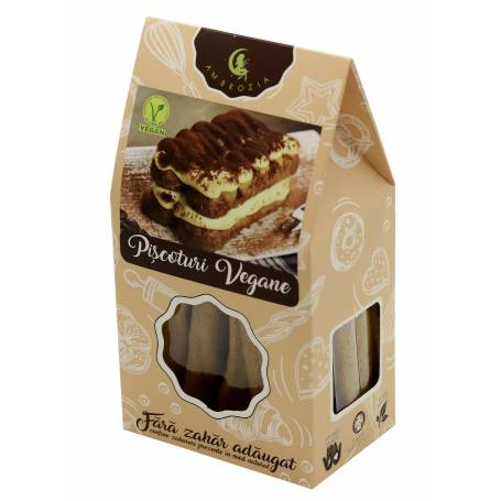 PISCOTURI VEGANE fara zahar, 130g, Hiperambrozia