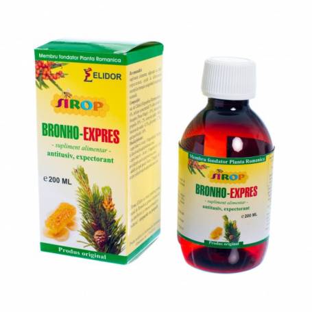 Sirop Bronho-Express, tuse si infectii respiratorii, 200 ml, Pontica - Elidor