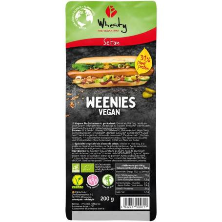 Carnati vegani, Weenies, eco-bio, 200 g, Wheaty