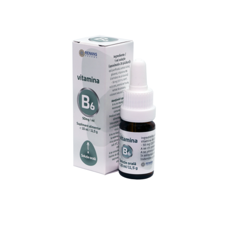 VITAMINA B6, solutie 50mg/ml, 10ml RENANS PHARMA