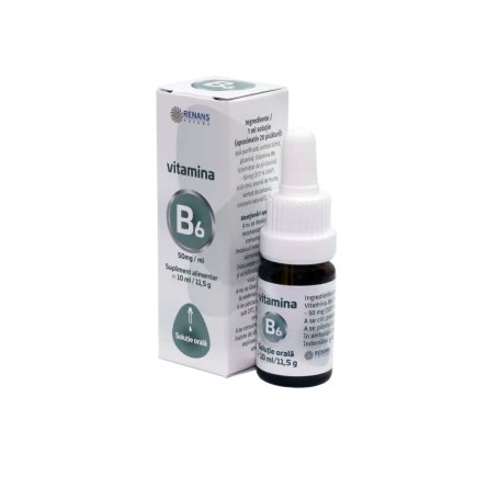 VITAMINA B6, solutie 50mg/ml, 10ml RENANS PHARMA