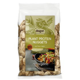 Nuggets proteici din plante, vegani, eco-bio, 150 g, Dragon Superfoods
