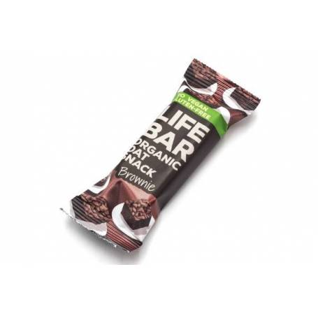 Baton de ovaz brownie fara gluten, eco-bio 40g, Lifebar