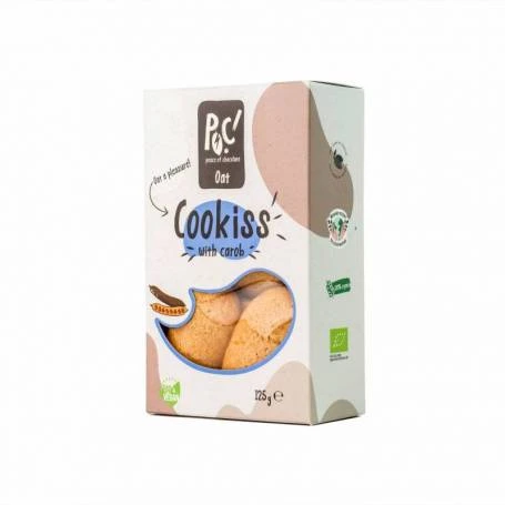 Biscuiti ovaz cu carob, fara zahar, ECO-BIO,125g POC Sweets