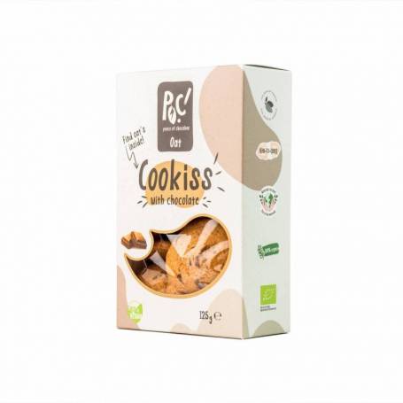 Biscuiti ovaz cu ciocolata, ECO-BIO, 125g, POC Sweets