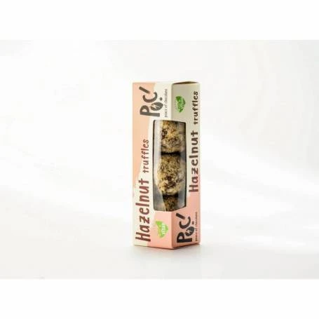 Truffe de ciocolata neagra cu alune de padure, ECO-BIO, 45g, POC Sweets