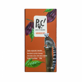 Ciocolata neagra 70% Madagascar ECO-BIO, 60g, POC Sweets