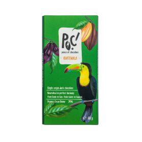 Ciocolata neagra 70% - single origin Lachua Guatemala, ECO-BIO, 60g, POC Sweets