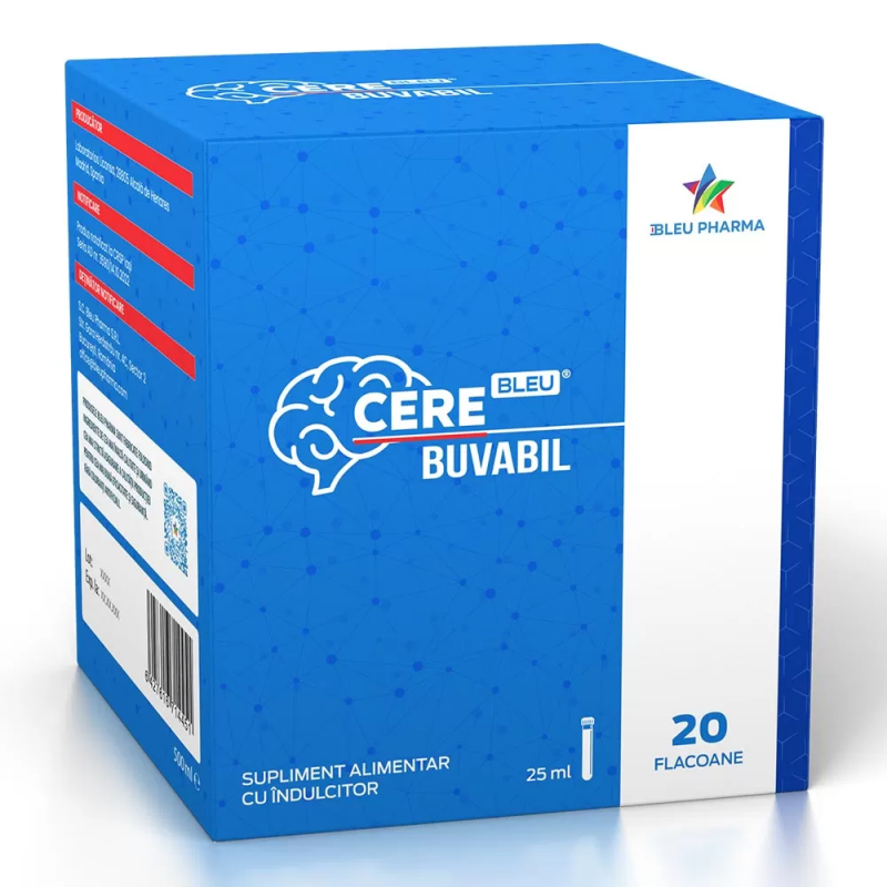 CEREBLEU BUVABIL - neurotrofic sistem nervos - 20 flacoane a 25ml,