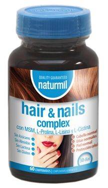 Hair And Nails Complex Pentru Par Si Piele, 60 Tablete, Naturmil - Type Nature