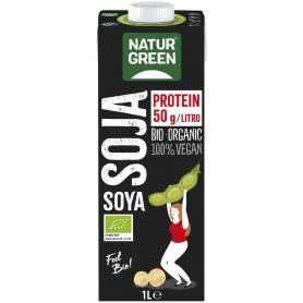 Bautura vegetala de soia - tip lapte, bogata in proteine, eco-bio, 1L Natur Green