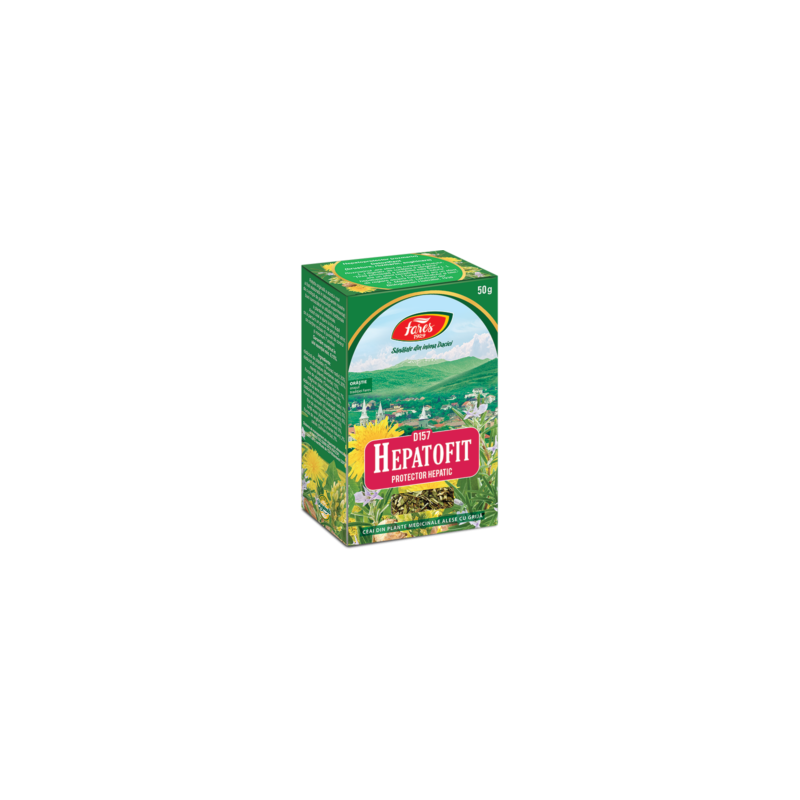 Ceai Hepatofit - protector hepatic, D157, 50g, la punga, Fares