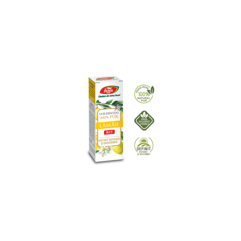 Ulei esential Lamaie, R15, 100% pur, definit botanic si biochimic,