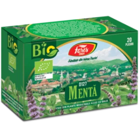 Ceai de menta, eco-bio, D127, 20plicuri - Fares