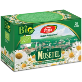 Ceai de musetel, eco-bio, D77, 20plicuri - Fares