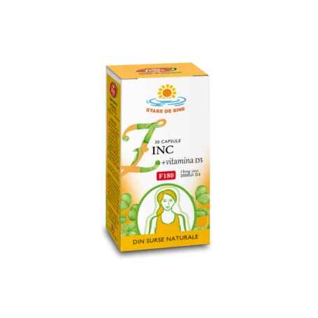 Zinc si Vitamina D3, F180, 30cps - Fares