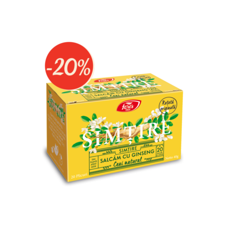 Simtire, ceai cu salcam si ginseng, 20plicuri - Fares