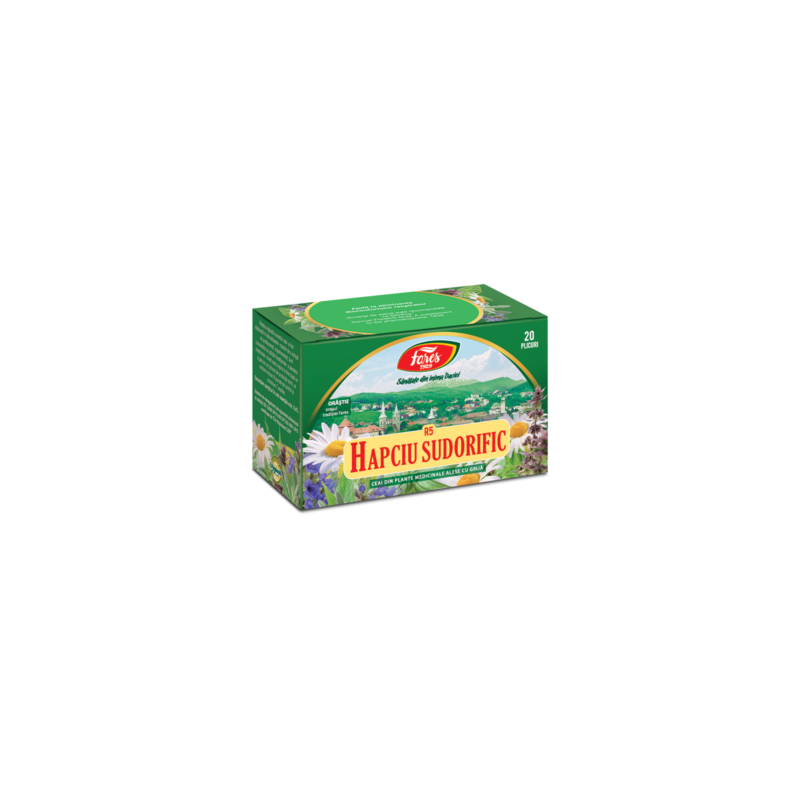 Ceai Hapciu Sudorific - R5 - 20pl - Fares (fost scade febra)