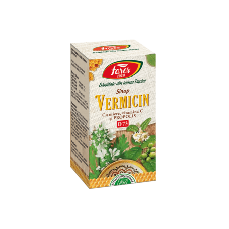 Vermicin sirop cu miere si propolis - 100ml- Fares