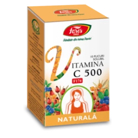 Vitamina C 500mg Naturala, 10plicuri - Fares