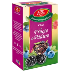 Ceai cu fructe de padure, la punga, 75g - Fares