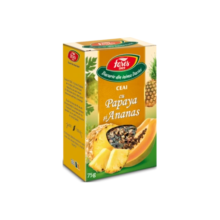 Ceai cu Papaya si Ananas, 75g - Fares