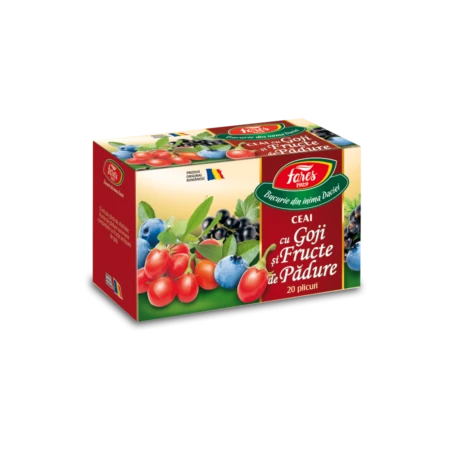 Ceai cu goji si fructe de padure, Aromfruct, 20plicuri - Fares