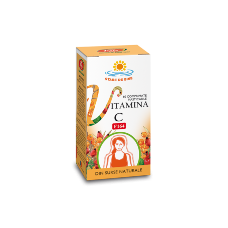 Vitamina C naturala, F164, 60 comprimate masticabile - Fares
