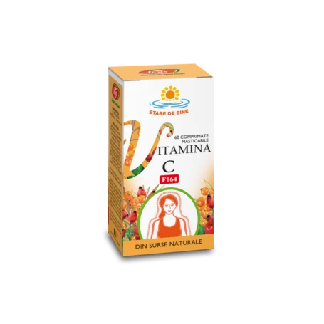 Vitamina C naturala, F164, 60 comprimate masticabile - Fares