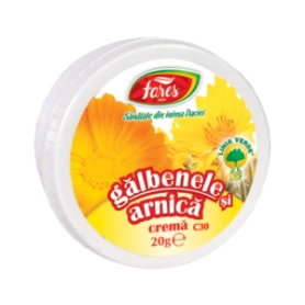 Galbenele si arnica crema - C30 - 20g - Fares