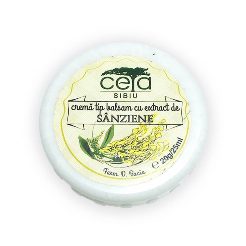 Unguent Sanziene - Crema tip balsam cu extract de sanziene, 20g /