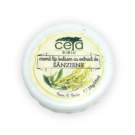 Unguent Sanziene - Crema tip balsam cu extract de sanziene, 20g / 25ml - CETA