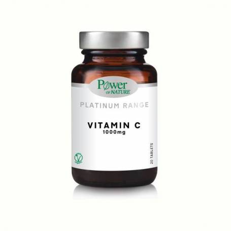 Vitamina C 1000 mg, Platinum,  20 tablete, Power of Nature