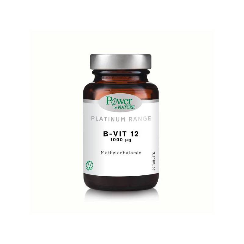 Vitamina B12 - metilcobalamina - 1000 mcg, Platinum, 20 tablete,